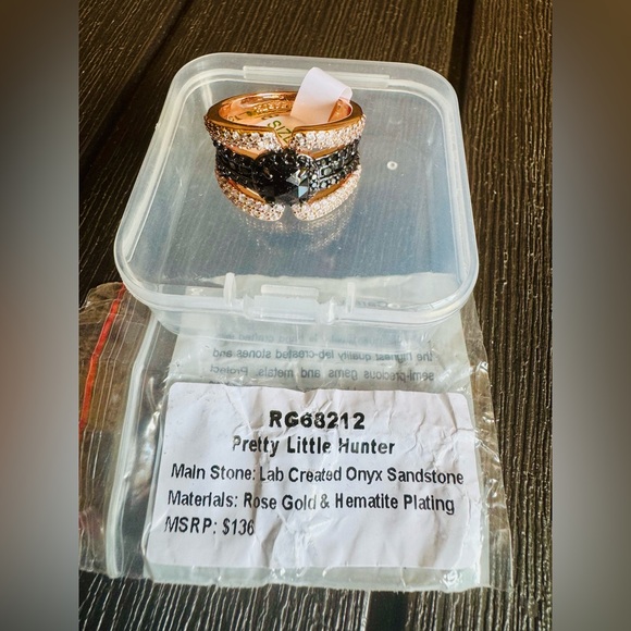 BP Onyx Sandstone on Rose Gold/Hematite, RG68212 Pretty Little Hunter size 8 - Picture 2 of 4